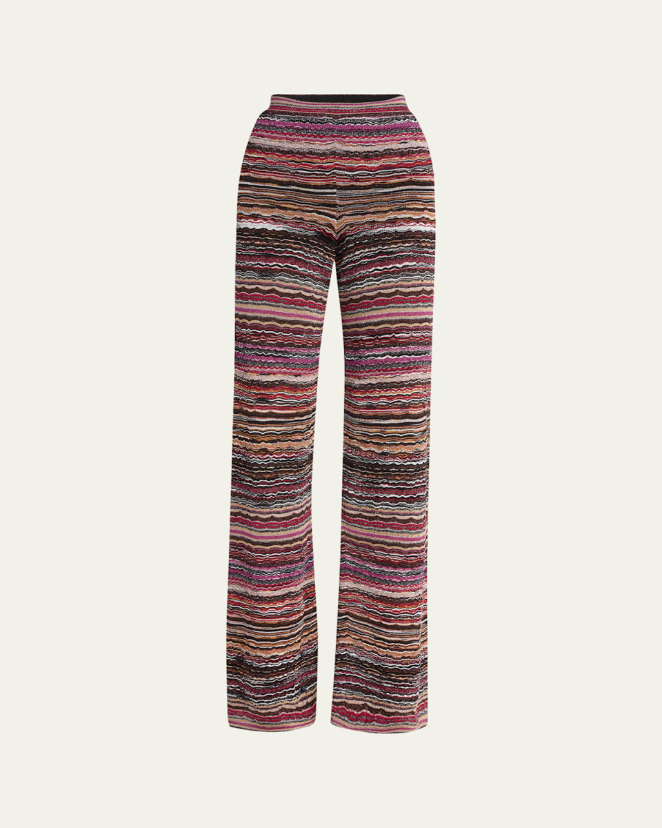 Stripe Straight Leg Trousers